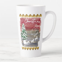Vintage-Weihnachtsbäume Milchtasse