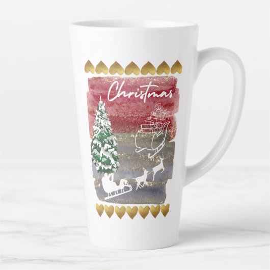 Vintage-Weihnachtsbäume Milchtasse (Rechts)