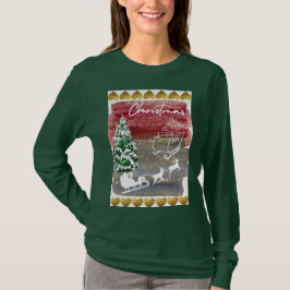 Vintage-Weihnachtsbäume T-Shirt
