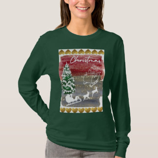 Vintage-Weihnachtsbäume T-Shirt