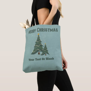 Vintage-Weihnachtsbäume Tasche
