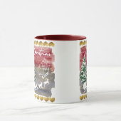 Vintage-Weihnachtsbäume Tasse (Zentrum)