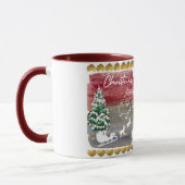 Vintage-Weihnachtsbäume Tasse (Links)