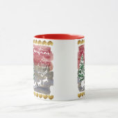 Vintage-Weihnachtsbäume Tasse (Zentrum)