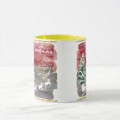 Vintage-Weihnachtsbäume Tasse (Zentrum)