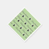 Vintage Weihnachtsbaumen Serviette (Ecke)