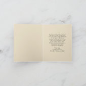 Vintage Weihnachtsbaumgeschenke Feiertagskarte (Innenseite)