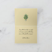 Vintage Weihnachtsbaumkinderreisekarte Feiertagskarte (Innenseite)