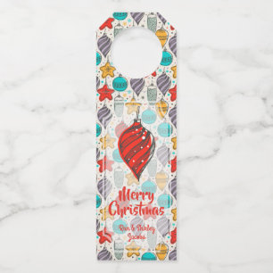 Vintage-Weihnachtsbaumschmuck für die Feiertage Flaschenanhänger