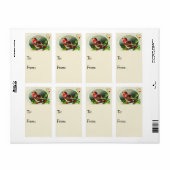 Vintage Weihnachtsbird-Tag (Vorne)