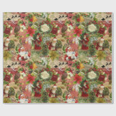 Vintage Weihnachtsbroschüre Geschenkpapier (Flach)