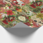 Vintage Weihnachtsbroschüre Geschenkpapier (Ecke)