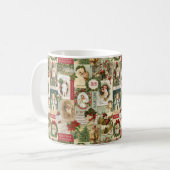 VINTAGE WEIHNACHTScollage Kaffeetasse (Vorderseite Links)