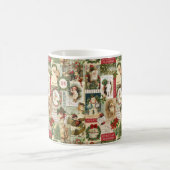 VINTAGE WEIHNACHTScollage Kaffeetasse (Mittel)