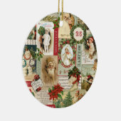 VINTAGE WEIHNACHTScollage Keramikornament (Rechts)