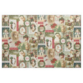 VINTAGE WEIHNACHTScollage Stoff (Fat Quarter (45,7 x 55,9 cm))