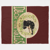 Vintage WeihnachtsDackel Dach (Plattform) die Fleecedecke (Vorderseite (Horizontal))