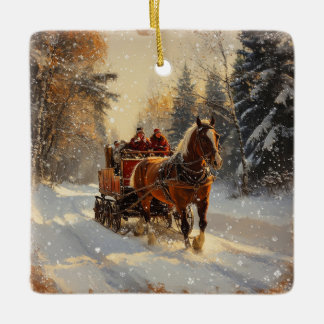 Vintage Weihnachtsdekoration Keramikornament