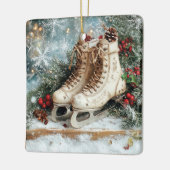 Vintage Weihnachtsdekoration Keramikornament (Links)