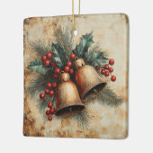 Vintage Weihnachtsdekoration Keramikornament (Links)