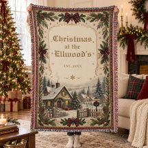 Vintage-Weihnachtsdekoration mit personalisiertem