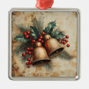 Vintage Weihnachtsdekoration Ornament Aus Metall