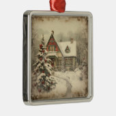 Vintage Weihnachtsdekoration Ornament Aus Metall (Rechts)
