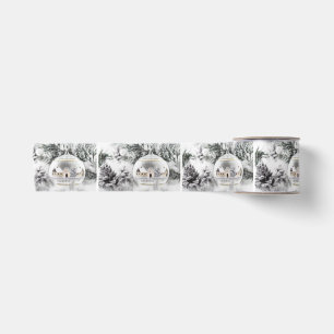 Vintage-Weihnachtsdekorationen Ornamente Aquarell Satinband