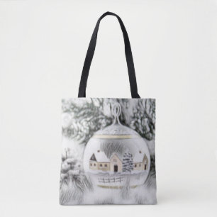 Vintage-Weihnachtsdekorationen Ornamente Aquarell Tasche
