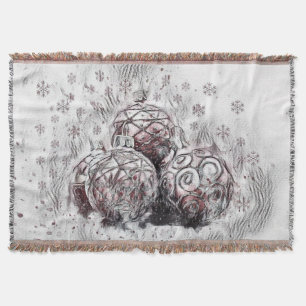 Vintage-Weihnachtsdekorationen Ornamente Platzset Decke