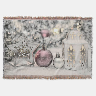 Vintage Weihnachtsdekorationen Ornamente Platzset Decke