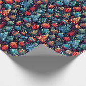 Vintage Weihnachtsdekorationsmotive ( Geschenkpapier (Ecke)