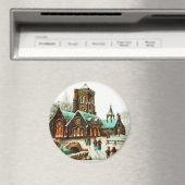 Vintage Weihnachtsdienstleistungen für Länder Magnet (In Situ (Geschirrspüler))