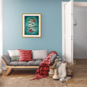 Vintage Weihnachtsdrucke, Retro druckbar Poster