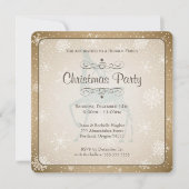 Vintage Weihnachtseinladung von Reindeer Einladung (Vorderseite)