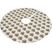 Vintage-Weihnachtsengel-Baumskirt Polyester Weihnachtsbaumdecke (Schrägansicht)