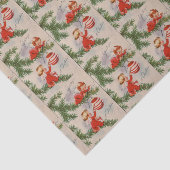 Vintage Weihnachtsengel deckten Partygewebe mit Seidenpapier (Ausschnitt)