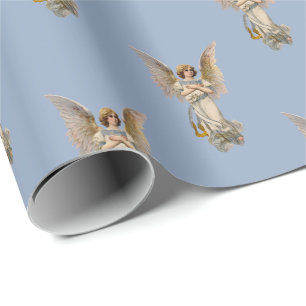 Vintage-Weihnachtsengel-Feiertags-Geschenkpapier Geschenkpapier
