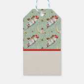 Vintage-Weihnachtsengel  Geschenkanhänger (Rückseite)
