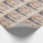 Vintage Weihnachtsengel Geschenkpapier (Ecke)