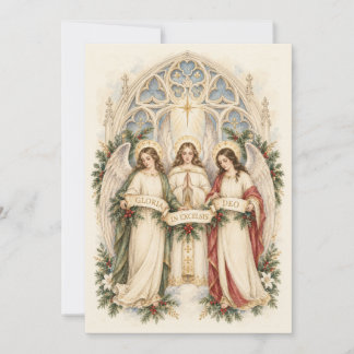 Vintage-Weihnachtsengel Gloria in Excelsis Deo Feiertagskarte