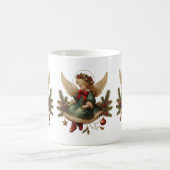 Vintage-Weihnachtsengel-Kaffeetasse Kaffeetasse (Mittel)