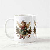 Vintage-Weihnachtsengel-Kaffeetasse Kaffeetasse (Links)