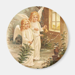 Vintage-Weihnachtsengel Magnet