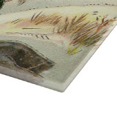 Vintage Weihnachtsfamilie Schneidebrett (Ecke)