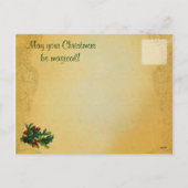 Vintage WeihnachtsFeen-Postkarte Feiertagspostkarte (Rückseite)