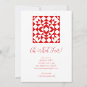 Vintage Weihnachtsfeier Einladung (Vorderseite)