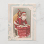 Vintage Weihnachtsfeier Feiertagspostkarte (Vorderseite)