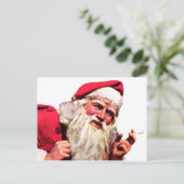 Vintage Weihnachtsfeier Feiertagspostkarte (Stehend Vorderseite)