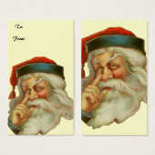 Vintage Weihnachtsfeier Geschenkmarke (Vorne & Hinten)